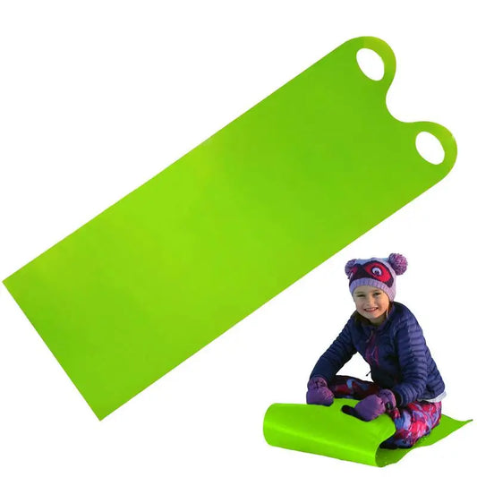 Lightweight Snow Sled: Roll-Up Design with Handle for Easy Transport