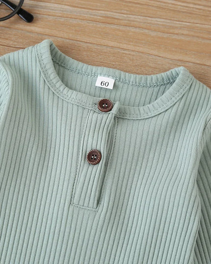 Autumn Cotton Romper for Newborns: Long Sleeve Playsuit for Infants