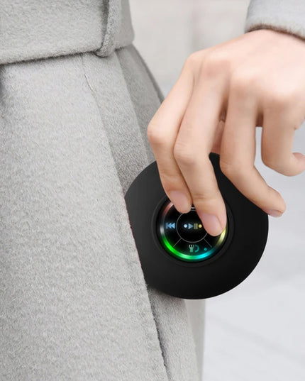 Wireless Shower Speaker: IPX4 Mini Bluetooth Speaker with RGB Light and Microphone