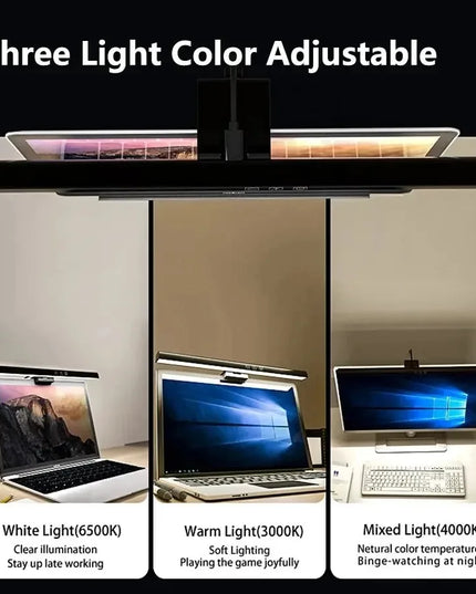 33cm/50cm LED Monitor Light Bar: Adjustable Screen Light for Reading and Work