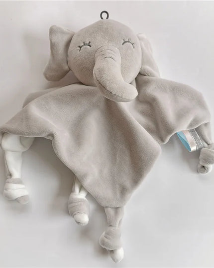 Cuddly Plush Animal Lovey Blanket: Rabbit Sleeping Toy for Babies