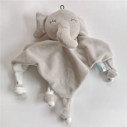 Cuddly Plush Animal Lovey Blanket: Rabbit Sleeping Toy for Babies