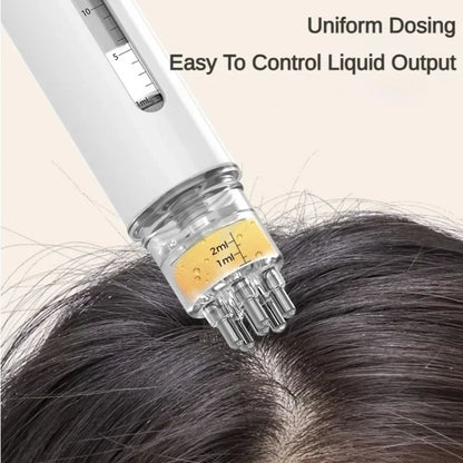 Scalp Care Liquid Comb: Portable Massage Applicator for Hair Nourishment and Relaxation