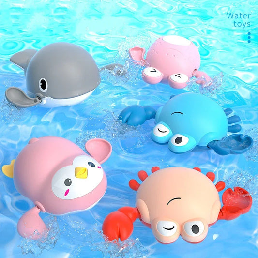 Baby Bath Toys: Clockwork Swimming Dolls for Fun Water Play in the Bathtub