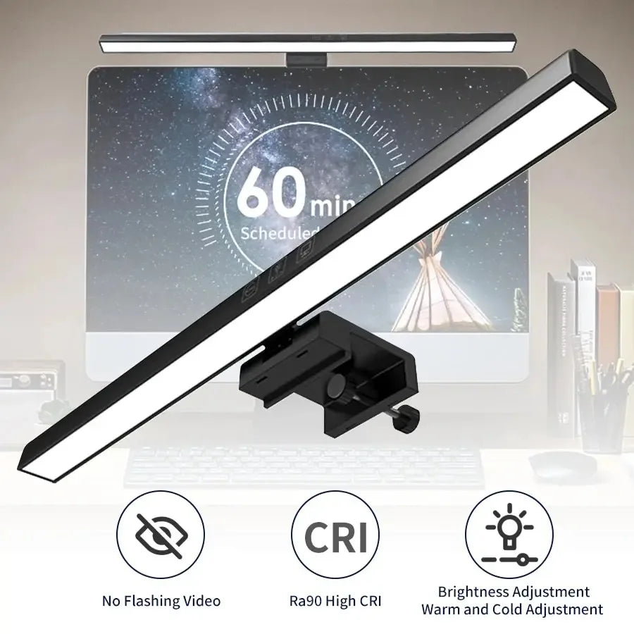 33cm/50cm LED Monitor Light Bar: Adjustable Screen Light for Reading and Work