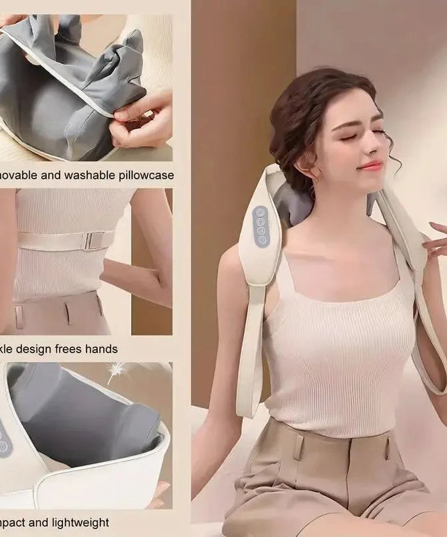 Multi-Functional U-Shaped Kneading Massage Cape: Cervical Spine and Shoulder Massager