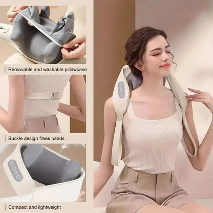 Multi-Functional U-Shaped Kneading Massage Cape: Cervical Spine and Shoulder Massager