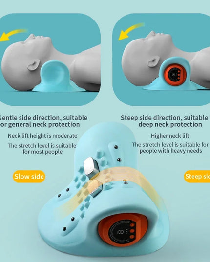 Multifunctional Electric Neck Massager: Vibration and Heat Therapy for Cervical Spine Relief