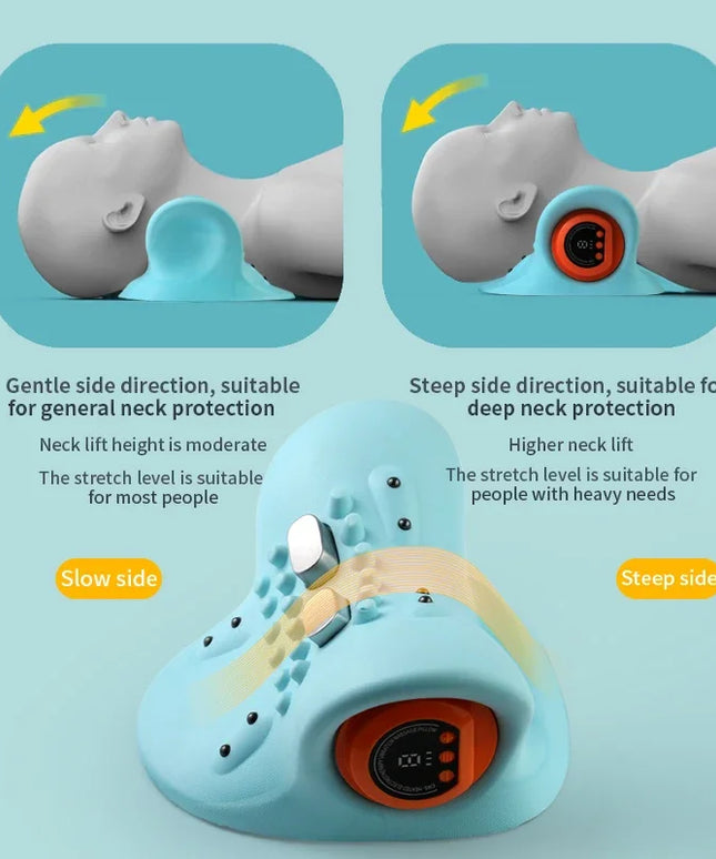 Multifunctional Electric Neck Massager: Vibration and Heat Therapy for Cervical Spine Relief