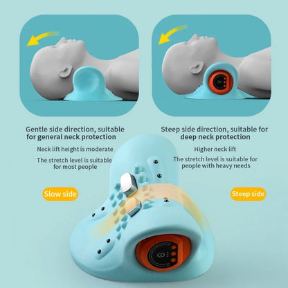 Multifunctional Electric Neck Massager: Vibration and Heat Therapy for Cervical Spine Relief
