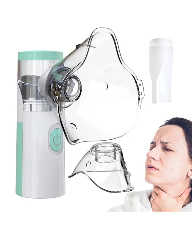 Portable Outdoor Nebulizer: Silent Mesh Mini Inhaler for Asthma Relief in Kids and Adults
