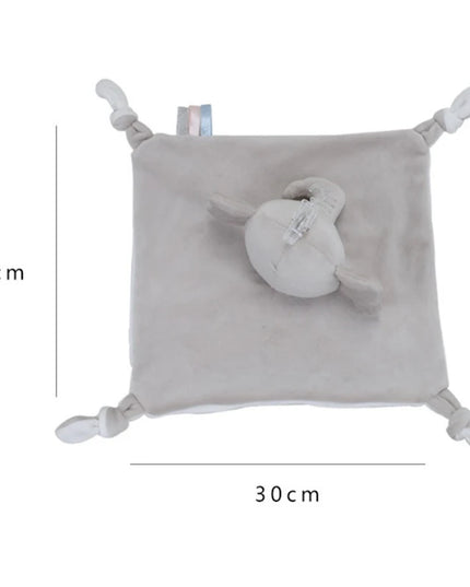 Cuddly Plush Animal Lovey Blanket: Rabbit Sleeping Toy for Babies