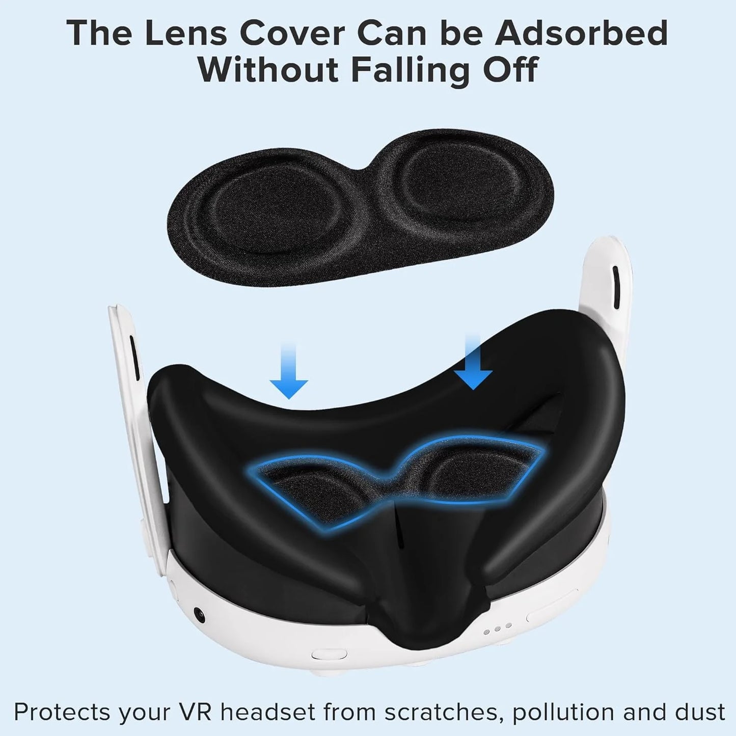 7-in-1 VR Accessories Kit for Meta Quest 3: Silicone Protective Cover and Lens Cap