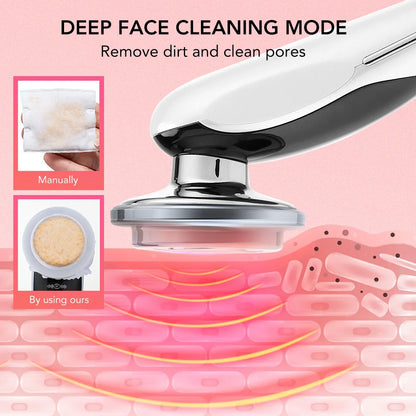 Multifunctional EMS Microcurrent Face Lifting & LED Skin Rejuvenation Massager