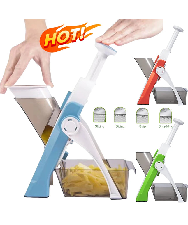 Multi-Functional Vegetable Slicer: Safe Chopper for Potatoes, Shredders, and Kitchen Gadgets