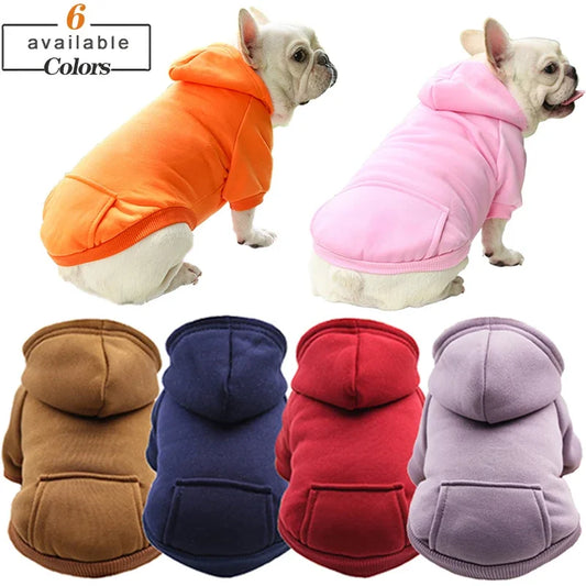 Winter Dog Hoodie: Hooded Sweatshirt for Small and Medium Dogs and Puppies