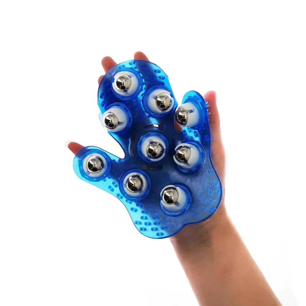 Roller Ball Massage Glove: Anti-Cellulite Massager for Pain Relief and Relaxation