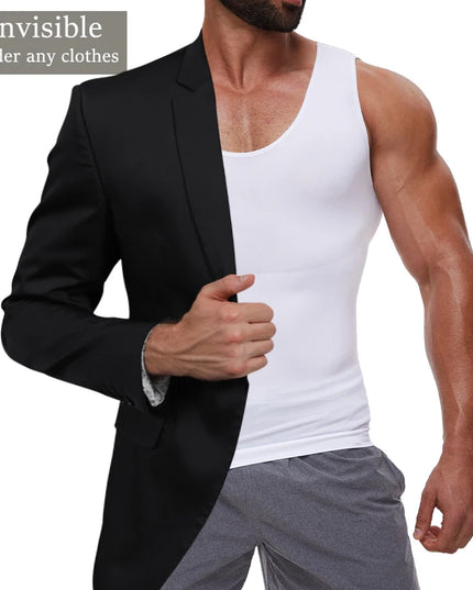 Men's Compression Vest: Tummy Control Shapewear for a Slimmer Abdomen