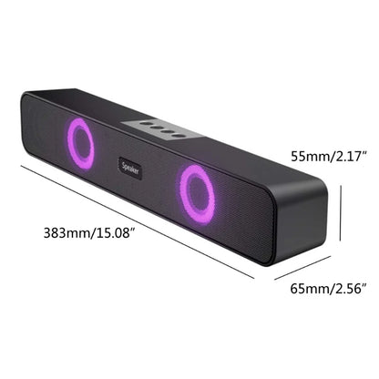 E56B Wireless Bluetooth-compatible Speaker Soundbar Box Dual-Speaker 4D-Subwoofer