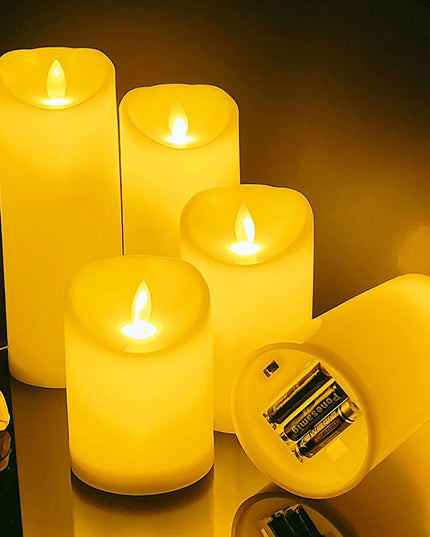 LED Swinging Candle Head with Remote: Perfect for Christmas Decorations