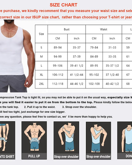Men's Compression Vest: Tummy Control Shapewear for a Slimmer Abdomen