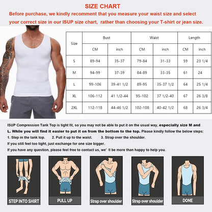 Men's Compression Vest: Tummy Control Shapewear for a Slimmer Abdomen