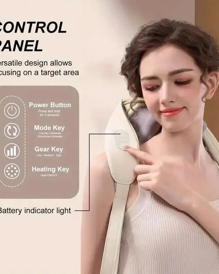 Multi-Functional U-Shaped Kneading Massage Cape: Cervical Spine and Shoulder Massager