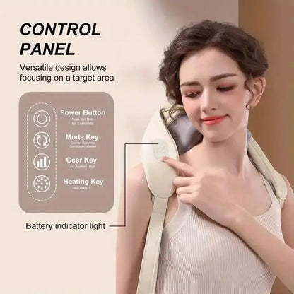 Multi-Functional U-Shaped Kneading Massage Cape: Cervical Spine and Shoulder Massager