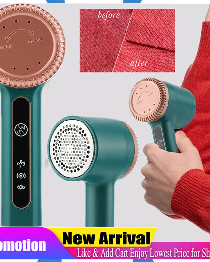 Three Levels Household Hair Ball Trimmer Portable Electric Lint Remover Hairball Clothes Fizz Fluffs Removal USB Charging