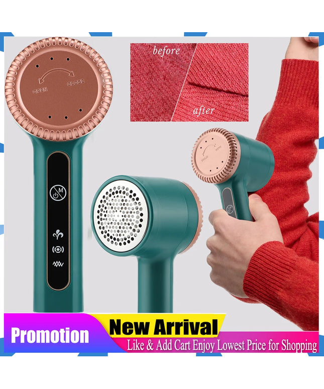 Three Levels Household Hair Ball Trimmer Portable Electric Lint Remover Hairball Clothes Fizz Fluffs Removal USB Charging