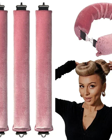 Overnight Heatless Curling Set: Soft Foam Rods for Beautiful, Lazy Curls
