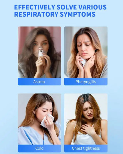 Portable Outdoor Nebulizer: Silent Mesh Mini Inhaler for Asthma Relief in Kids and Adults