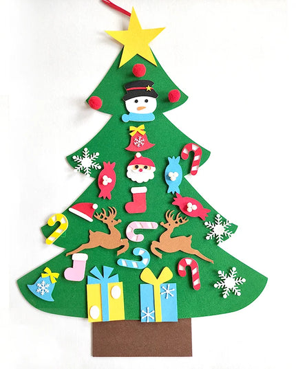 DIY Christmas Tree Decoration: Felt Ornaments for Home Holiday Cheer and Kids' Gifts