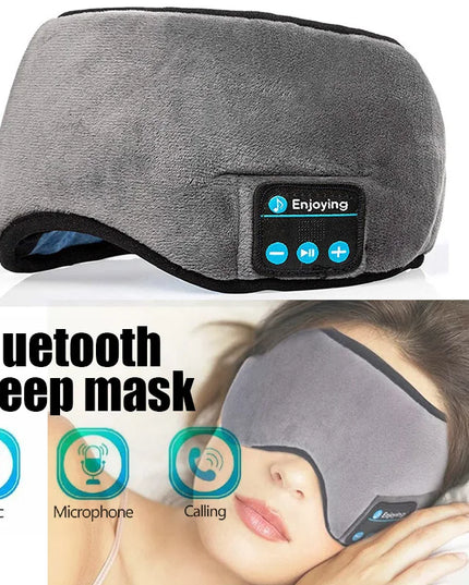 Bluetooth Sleeping Headphones Eye Mask: Soft Wireless Music Earphones for Sleep
