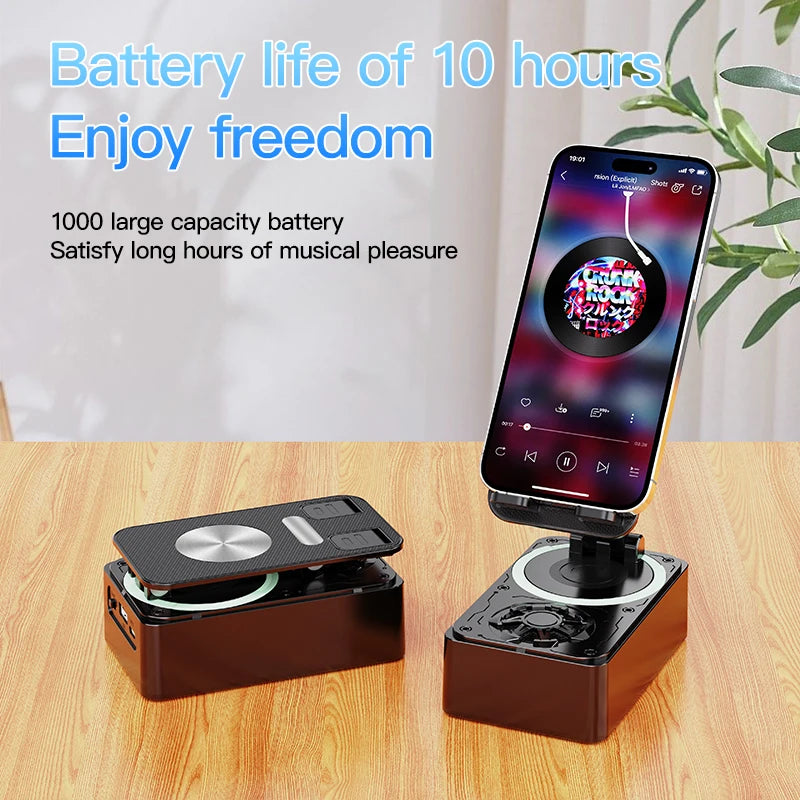 Bluetooth Speaker Phone Stand: HD Portable Holder for Tablets and Smartphones