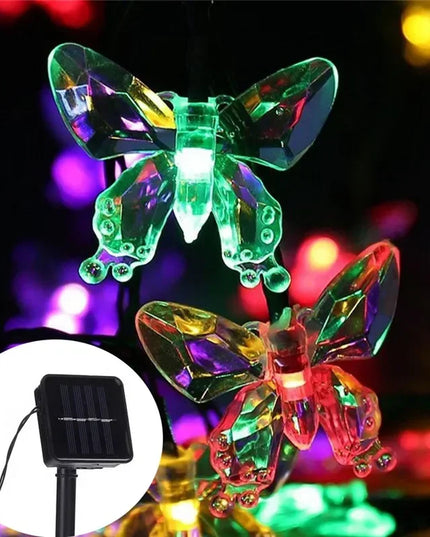 5-12M Crystal Ball Solar String Lights: LED Fairy Lights for Garden and Christmas Decor