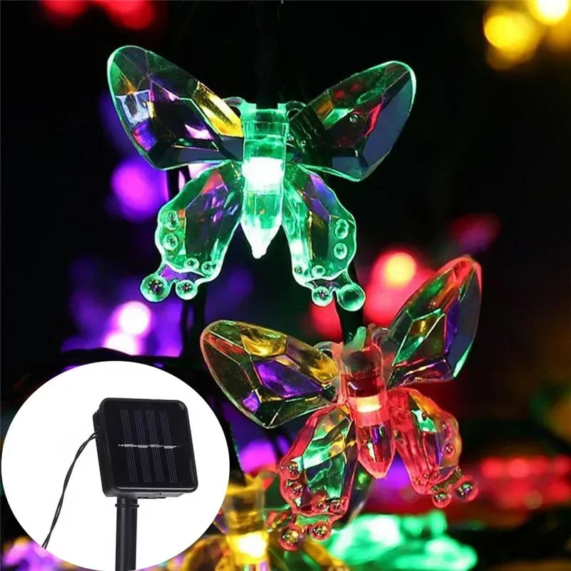 5-12M Crystal Ball Solar String Lights: LED Fairy Lights for Garden and Christmas Decor