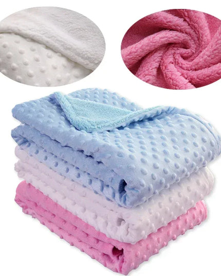 Soft Cotton Infant Blanket: Versatile Stroller Cover and Thermal Sleep Wrap