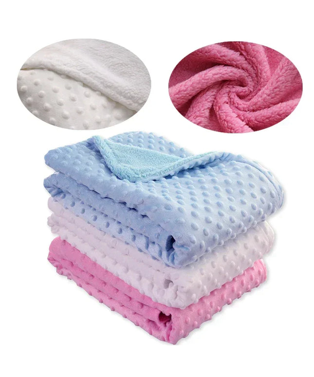 Soft Cotton Infant Blanket: Versatile Stroller Cover and Thermal Sleep Wrap
