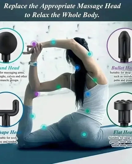 Portable USB Massage Gun: High-Speed Fascia Machine for Muscle Recovery and Relaxation
