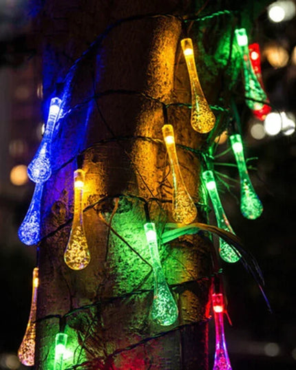 5-12M Crystal Ball Solar String Lights: LED Fairy Lights for Garden and Christmas Decor