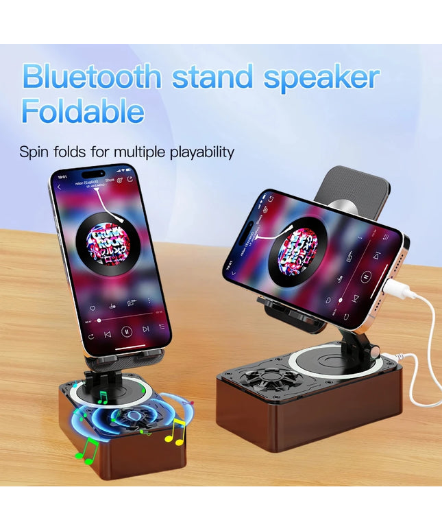 Bluetooth Speaker Phone Stand: HD Portable Holder for Tablets and Smartphones