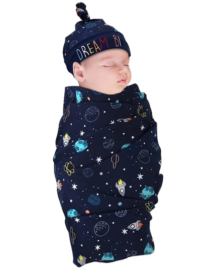 Baby Swaddle and Hat set