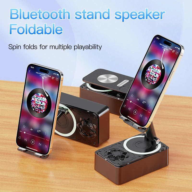 Bluetooth Speaker Phone Stand: HD Portable Holder for Tablets and Smartphones