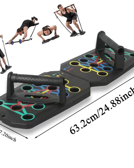 Gyroscopic Wrist Trainer & Push-Up Board: Portable Muscle Exercise Equipment with Handles