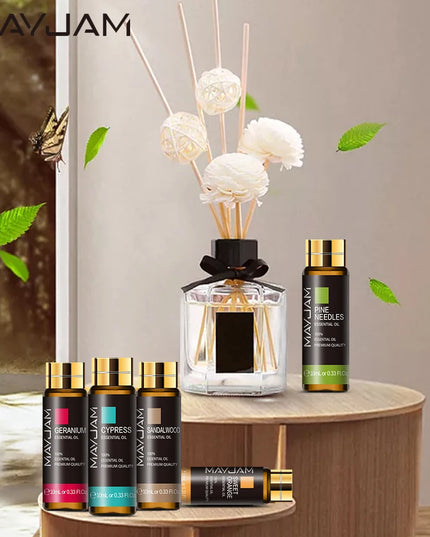 10ML Aroma Essential Oils: Perfect for Diffusers
