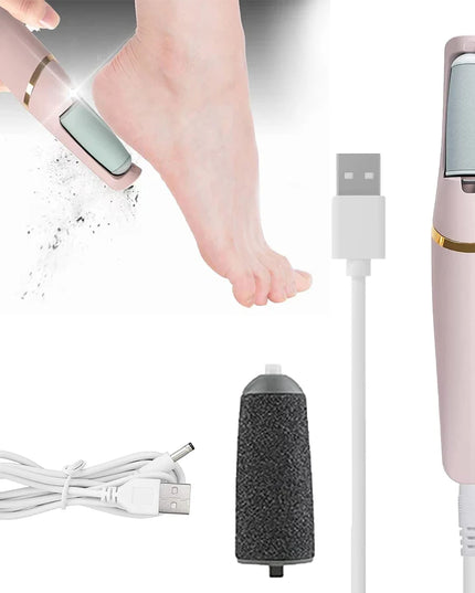 Rechargeable Foot File: Electric Pedicure Tool for Dead Skin and Callus Removal