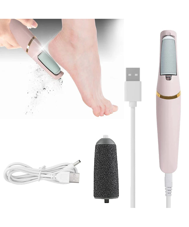 Rechargeable Foot File: Electric Pedicure Tool for Dead Skin and Callus Removal