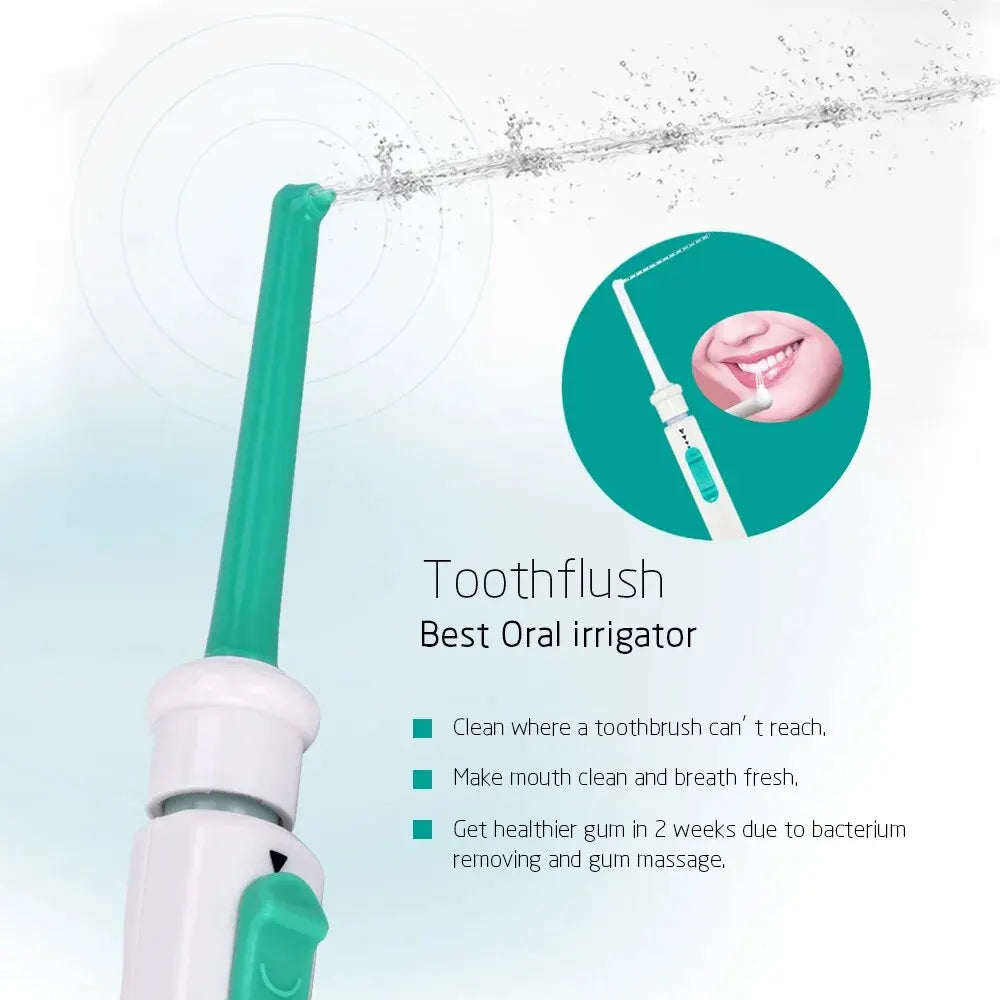 Teeth Cleaner Oral Irrigator: Portable Faucet Water Flosser with No Charging Needed