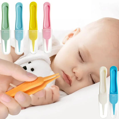 1PC Infant Ear and Nose Cleaner: Safe Round Head Tweezers for Baby Care